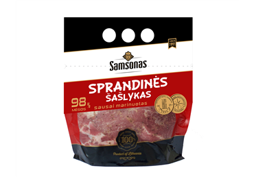 Chilled neck shashlik SAMSONAS, dry marinated, 800g
