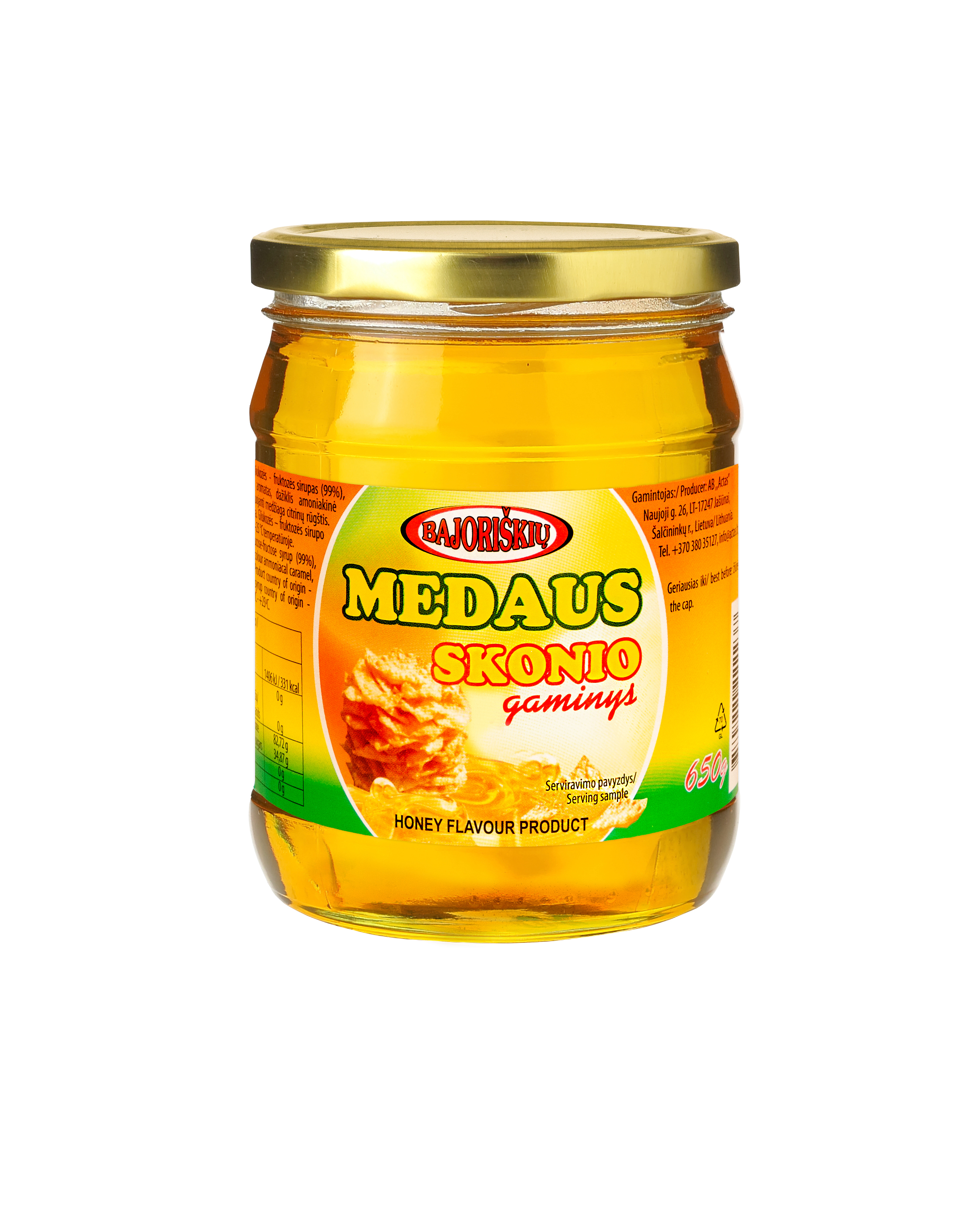 Artificial honey BAJORIŠKIŲ, 650 g