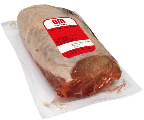 Chilled pork loin  boneless UTENOS MESA, boneless, ~ 1 kg