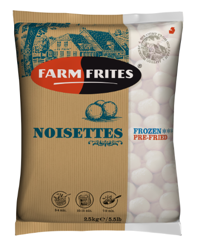 Frozen potato noisettes FARM FRITES, 2,5 kg