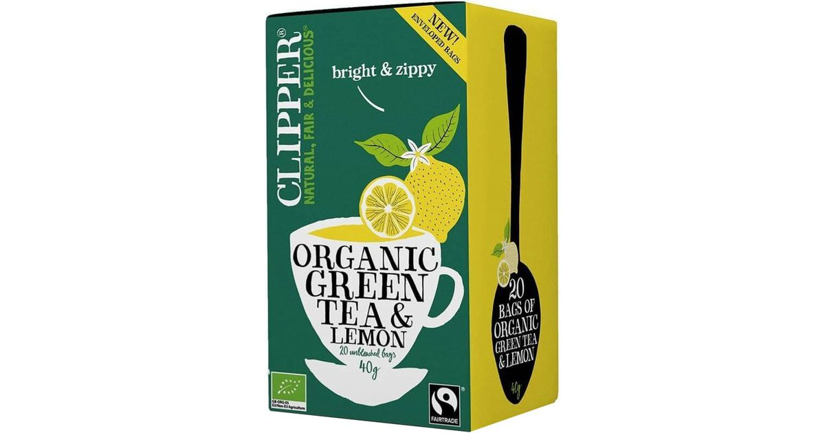 Green tea with lemon, organic