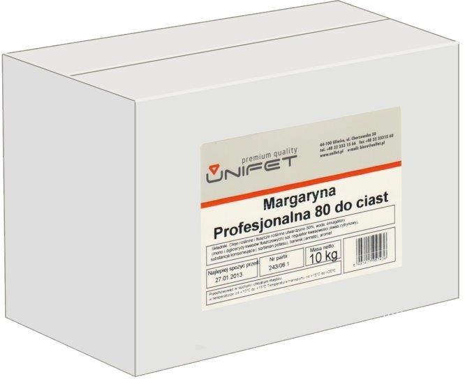 Margarine  UNIFET 80 % fat, 10 kg