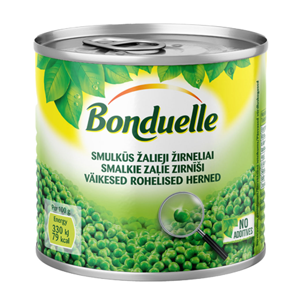 Small canned peas BONDUELLE, 400g