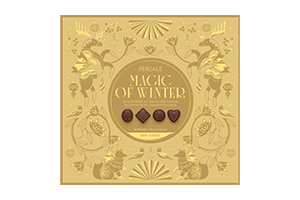Juodojo šokolado saldainių rinkinys PERGALĖ MAGIC OF WINTER 114g