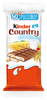 Šokoladinis batonėlis KINDER COUNTRY, 23,5 g