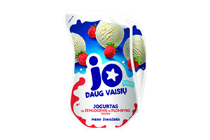 Plombyro skonio jogurtas su žemuogėmis JO 2.4% 900g