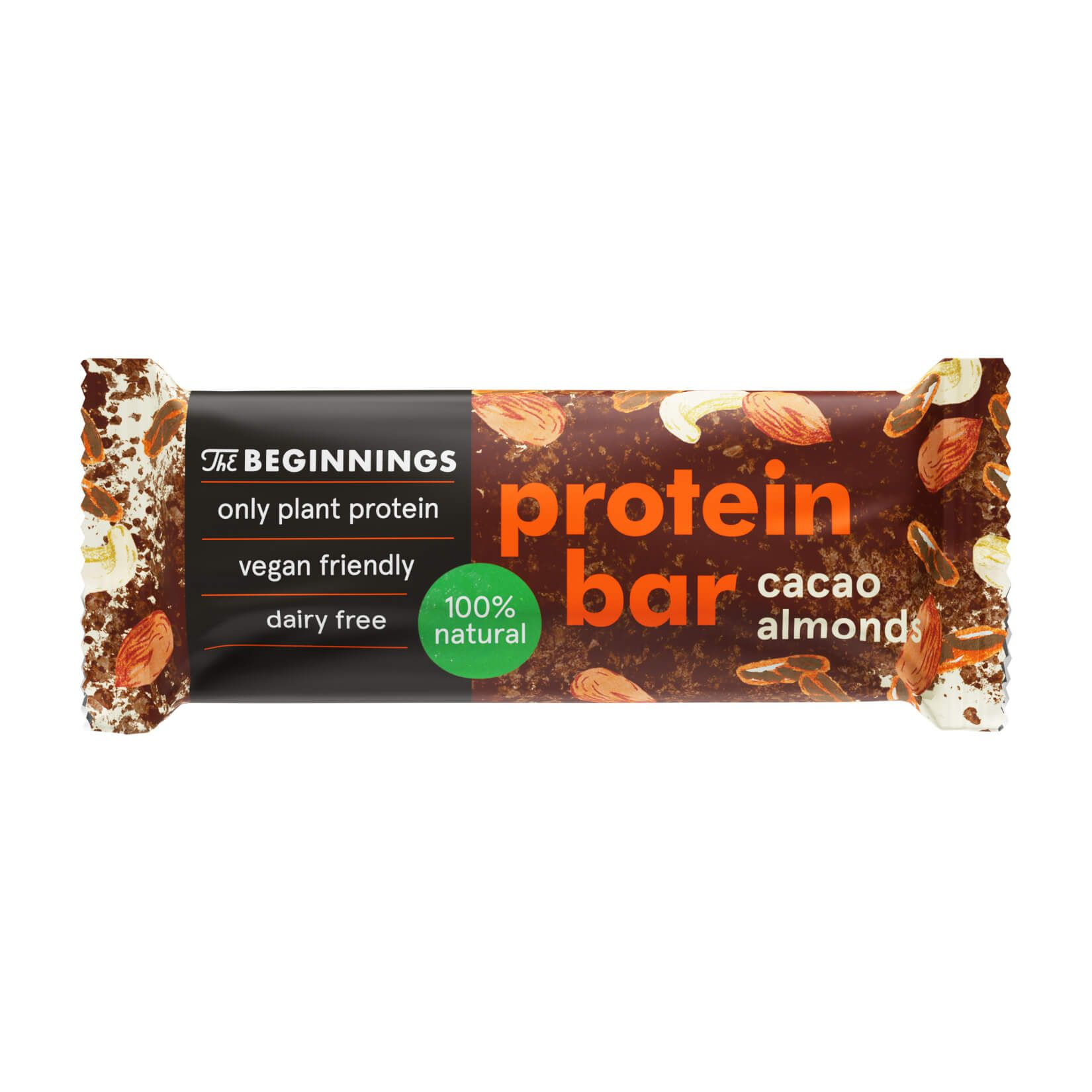 Vegan protein bar THE BEGINNINGS with cocoa, 40 g