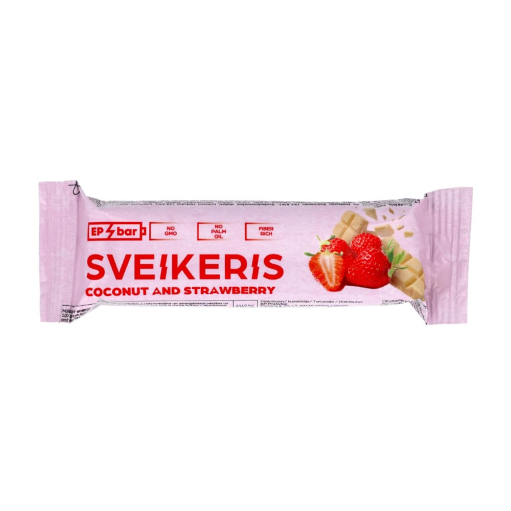 SVEIKERIS COCONUT AND STRAWBERRY Bar