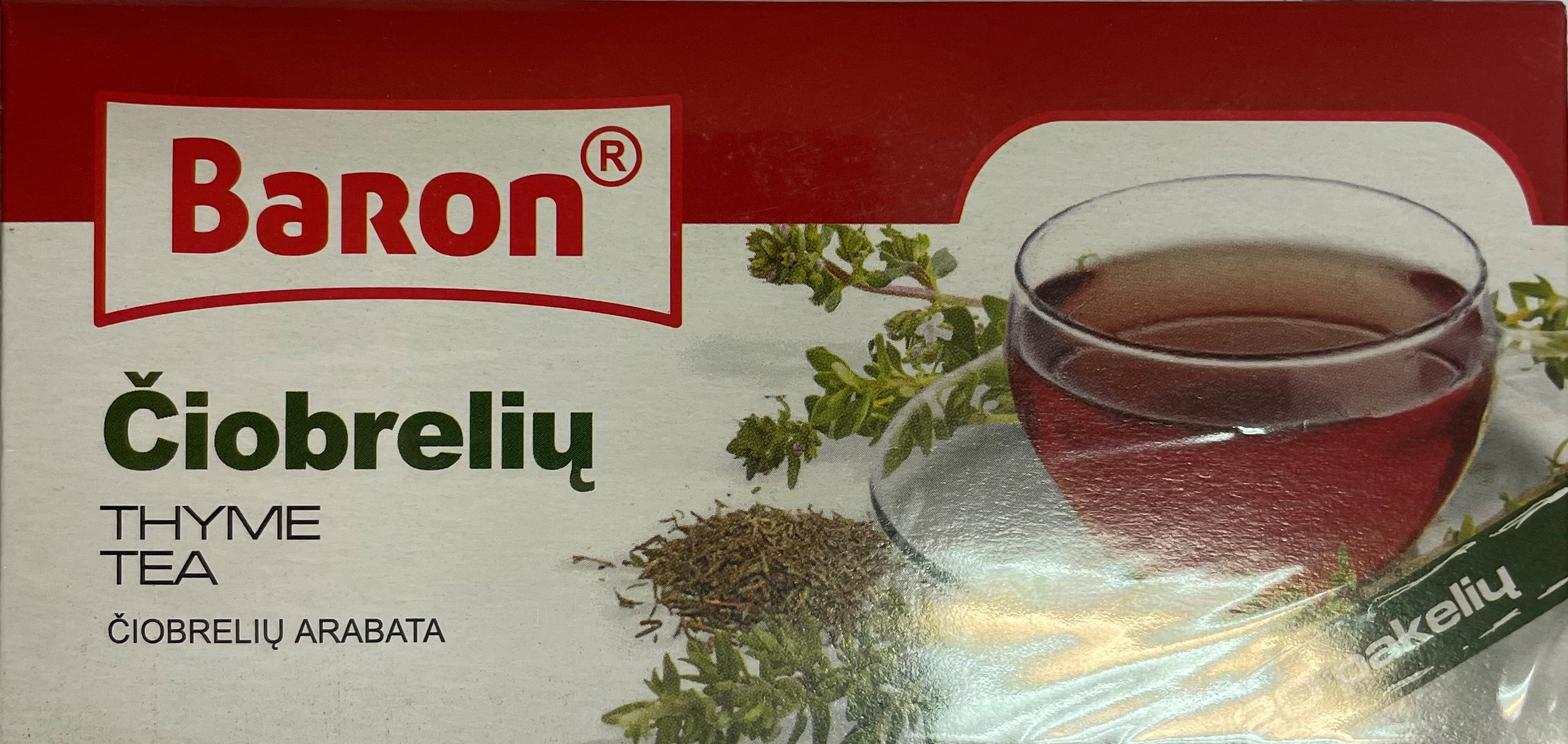 Tea BARON, thyme, 20 x 1,5 g