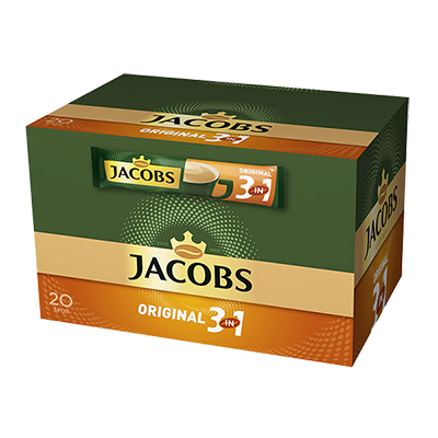 Instant coffee drink JACOBS 3in1, 20 pieces.