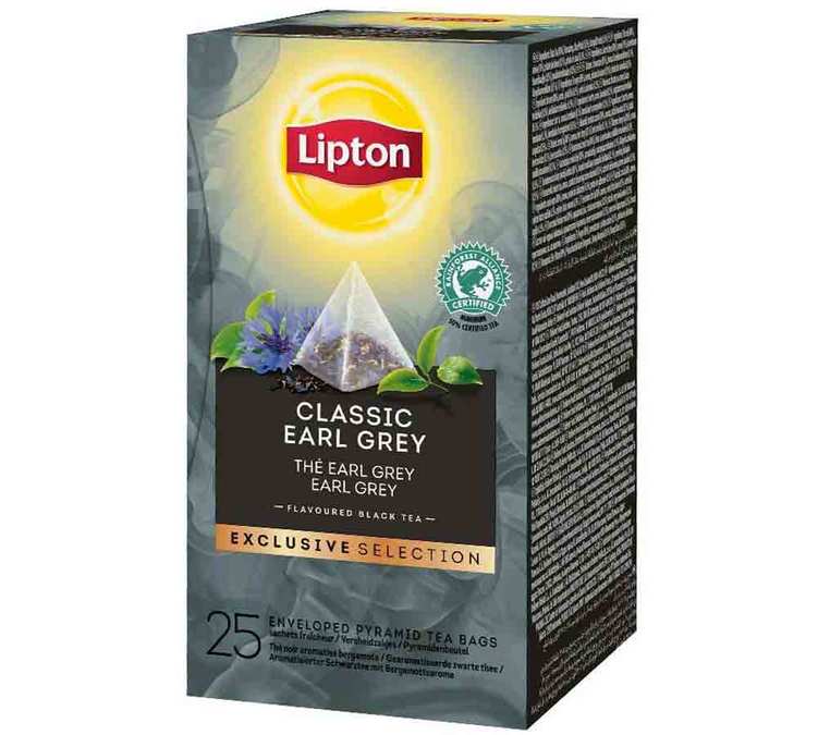 Black tea  LIPTON Pyramid Earl Grey, 25 x 1,8 g