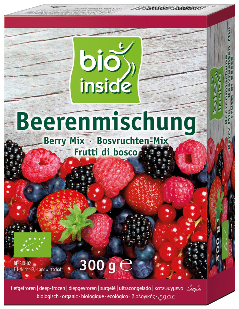 Frozen berry mix, organic