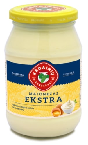 Mayonnaise KĖDAINIŲ Ekstra, 66%, 450 ml / 430g