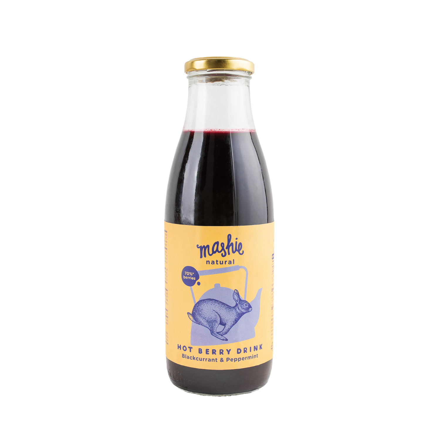 Blackcurrant and Peppermint berry puree MASHIE, 0,75 l