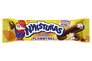 Glaistyti vaniliniai ledai NYKŠTUKAS, 80 ml