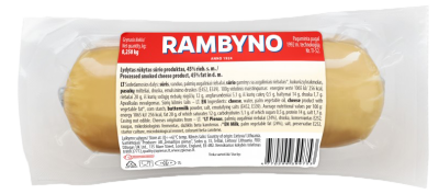 RAMBYNO lydytas rūkytas sūrio produktas 45%, 250g