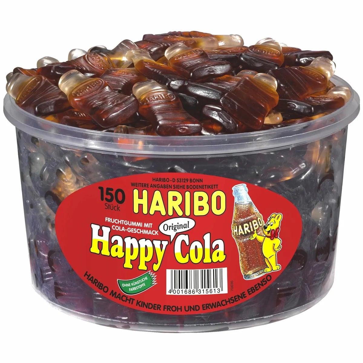 Gummies HARIBO, Happy Cola, 1,2 kg