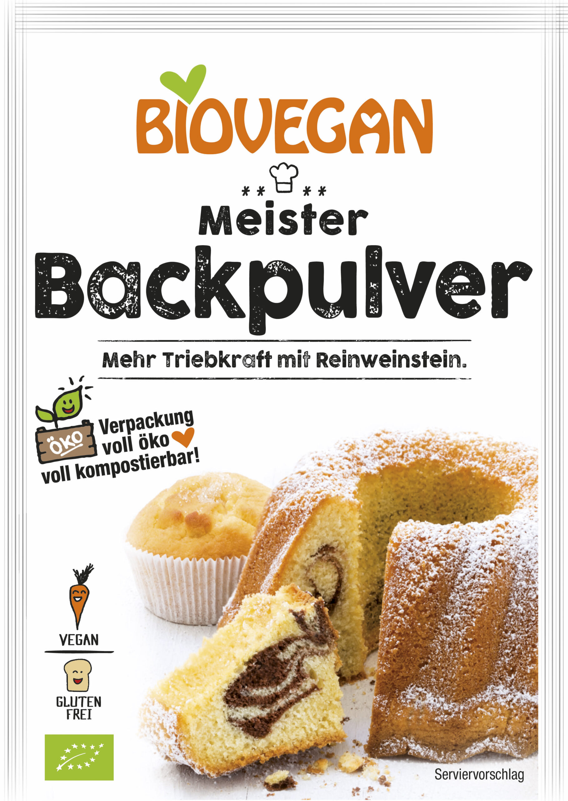 Vegan baking powder BIOVEGAN, with tapioca starch, 51g, LT-EKO-001