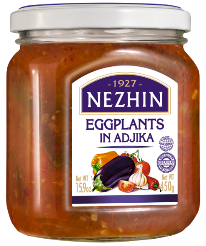 Eggplants NEZHIN, In adjika, 450 g