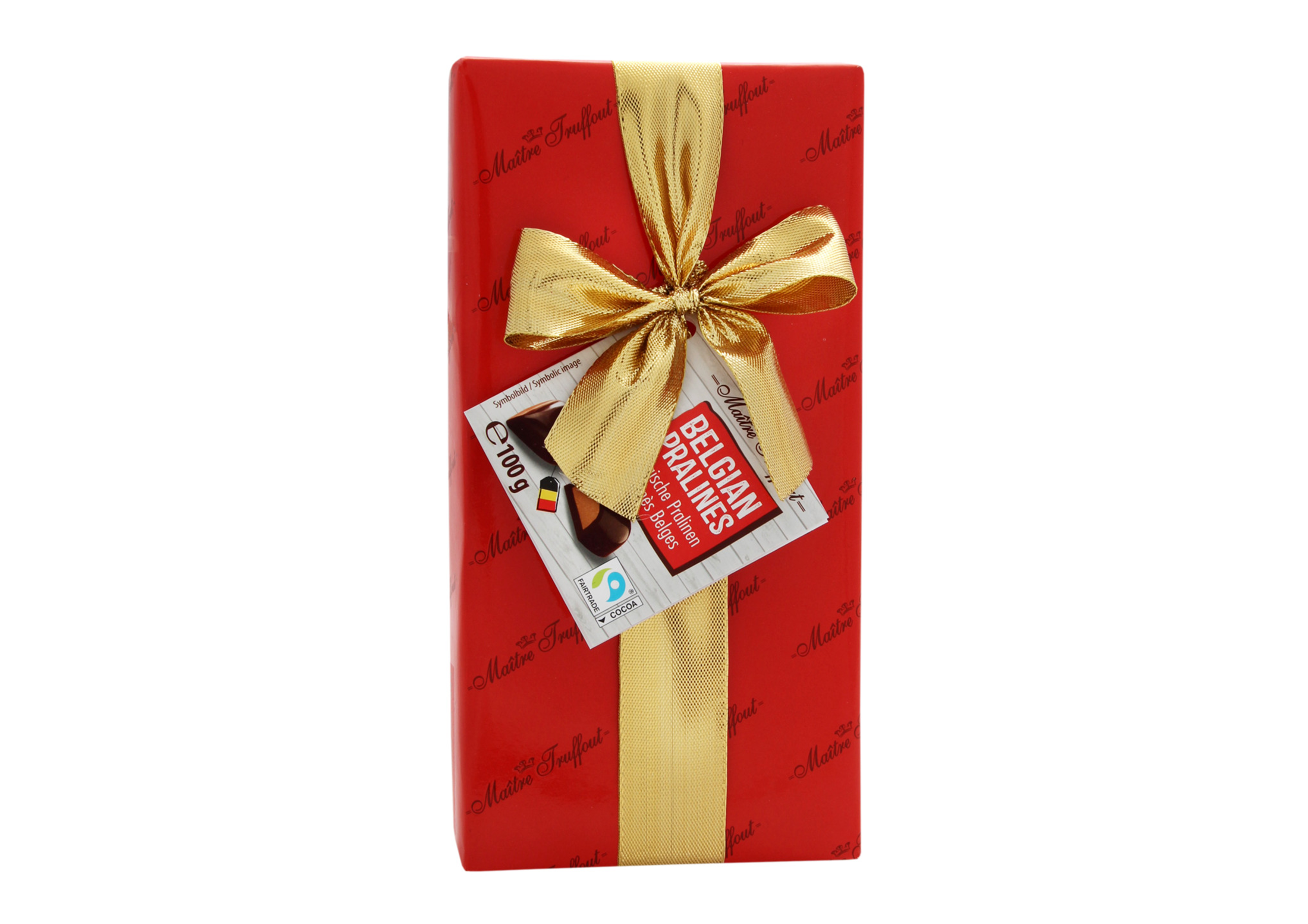 Candy box MAITRE TRUFFOUT, HEART PRALINES, 100 g