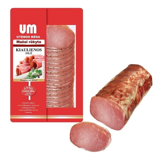 Slightly smokes pork fillet, sliced, 90  g