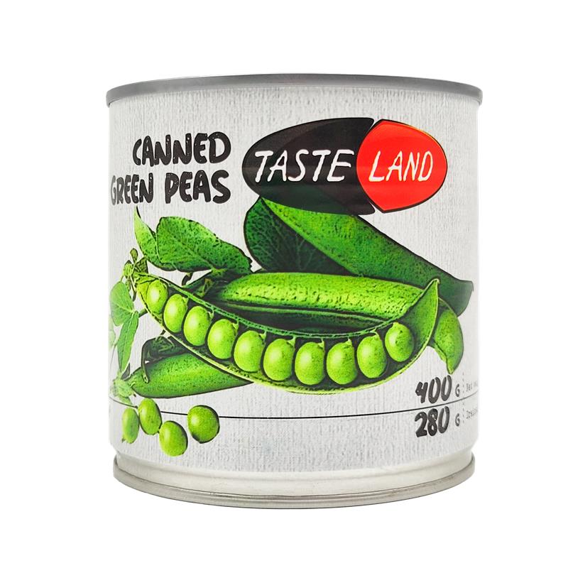 Canned green peas TASTE LAND 400 g/280 g