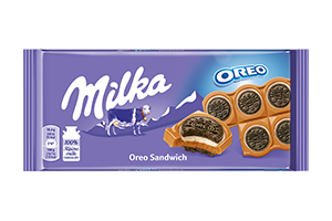 Šokoladas MILKA SANDWICH OREO, 92g