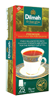 DILMAH PREMIUM Black Ceylon Tea, 25 pieces.