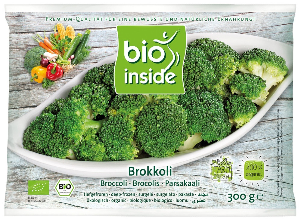Broccoli, frozen, organic
