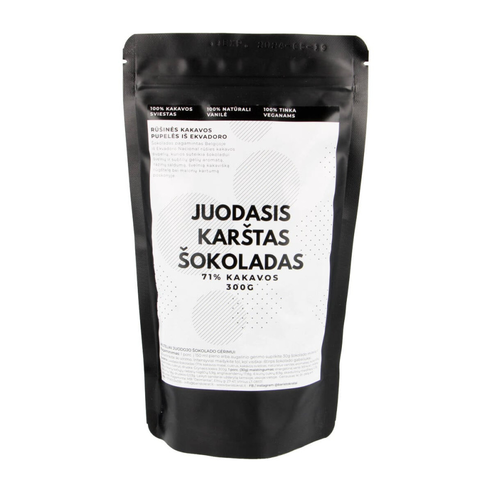 Juodasis karštas šokoladas, 71 %