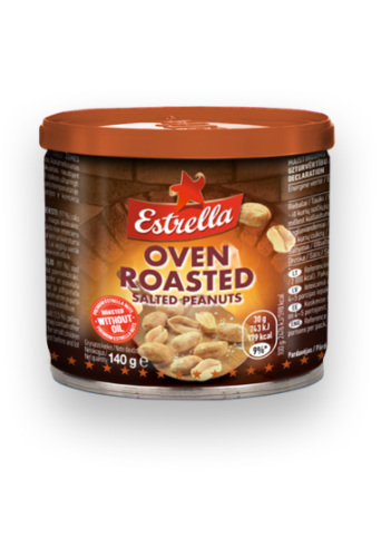 Salt roasted peanuts ESTRELLA Oven Roast, 140 g