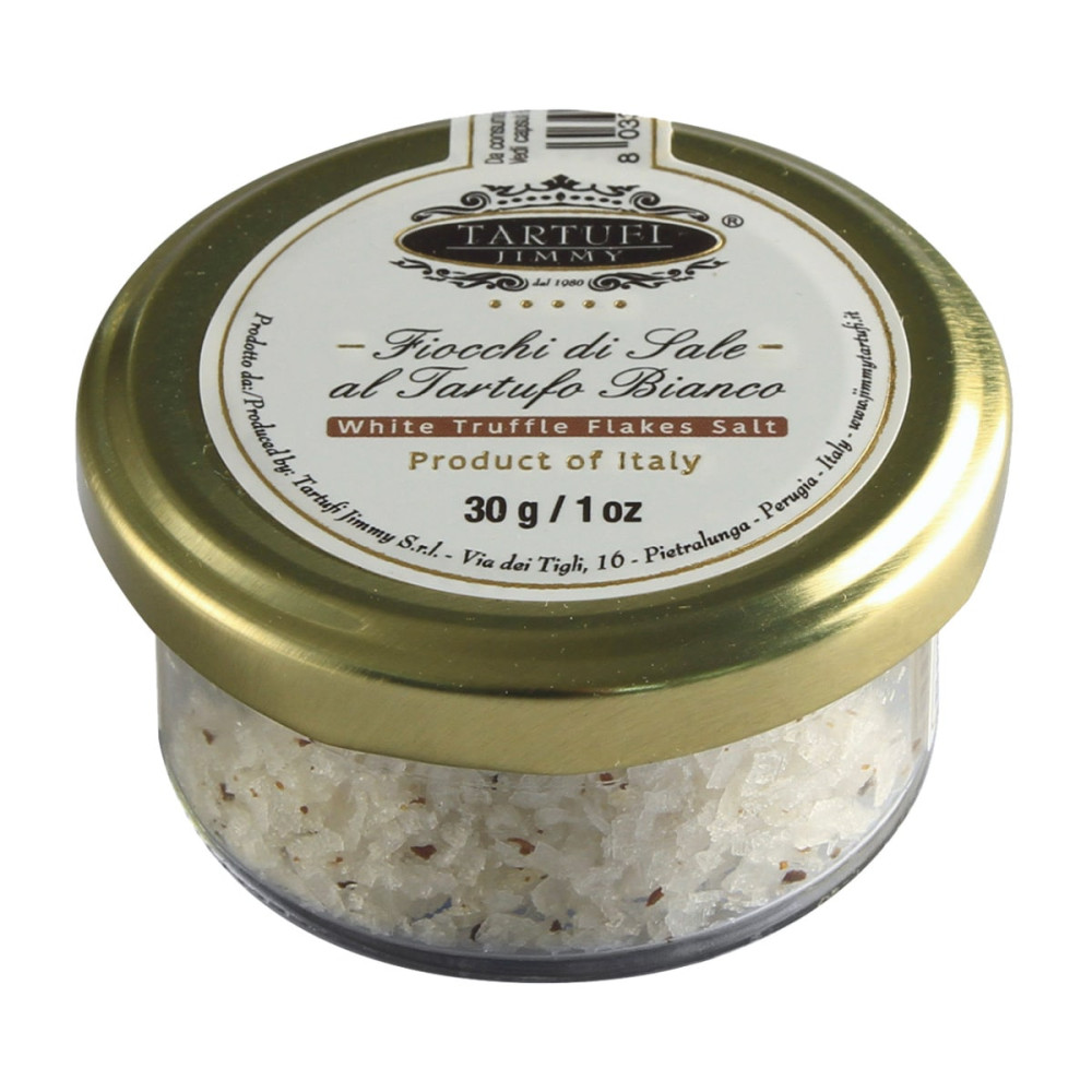 Salt flakes with white truffles