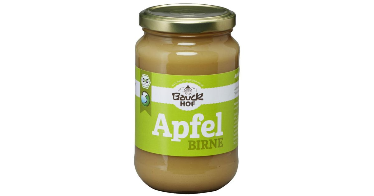 Organic apple and pear puree