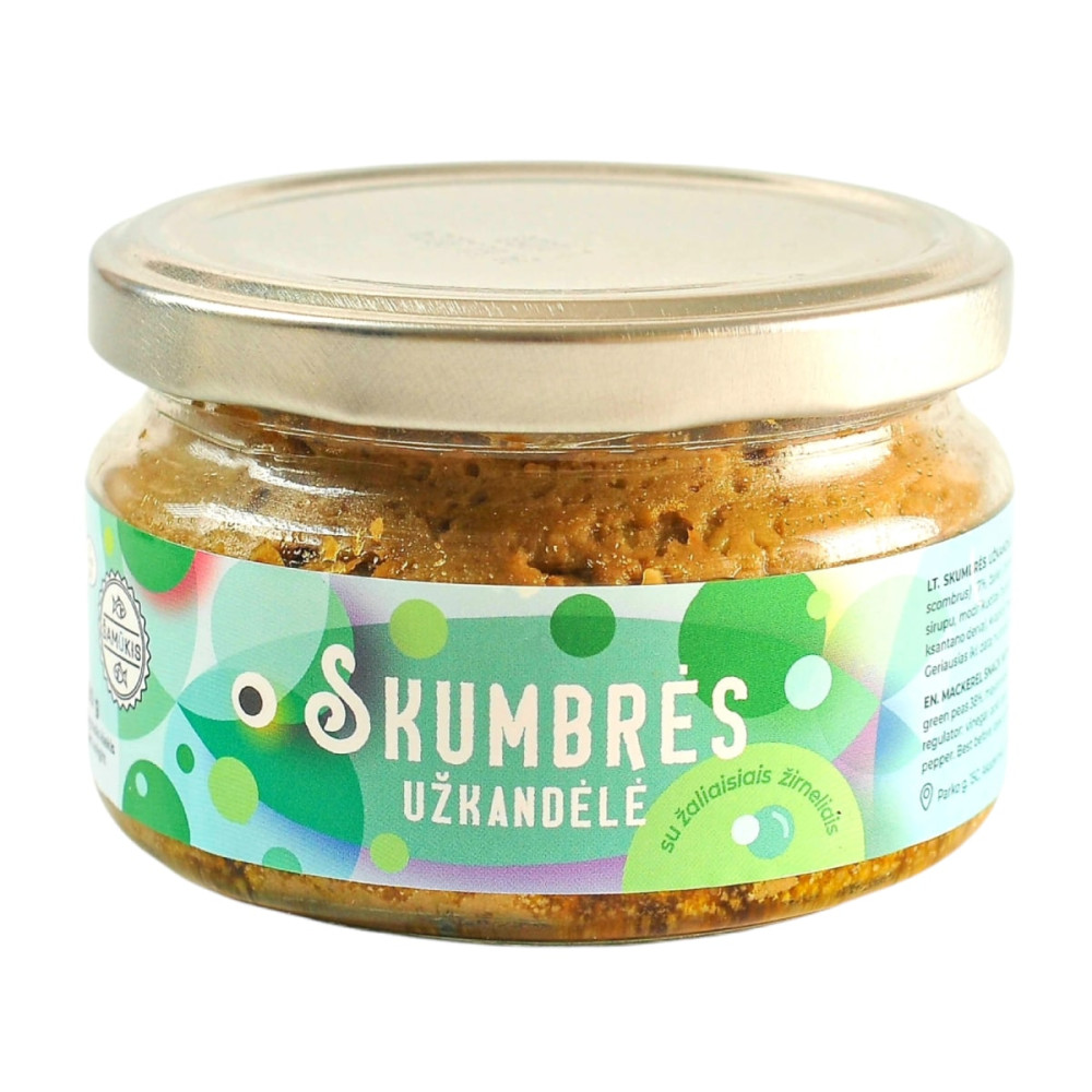 Mackerel appetizer with green peas