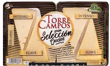 Sheep 's and cow' s milk cheese, in slices, fat. 39%, 170g