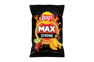 Čili pipirų ir žaliųjų citrinų skonio bulvių traškučiai LAY'S STRONG, 120g