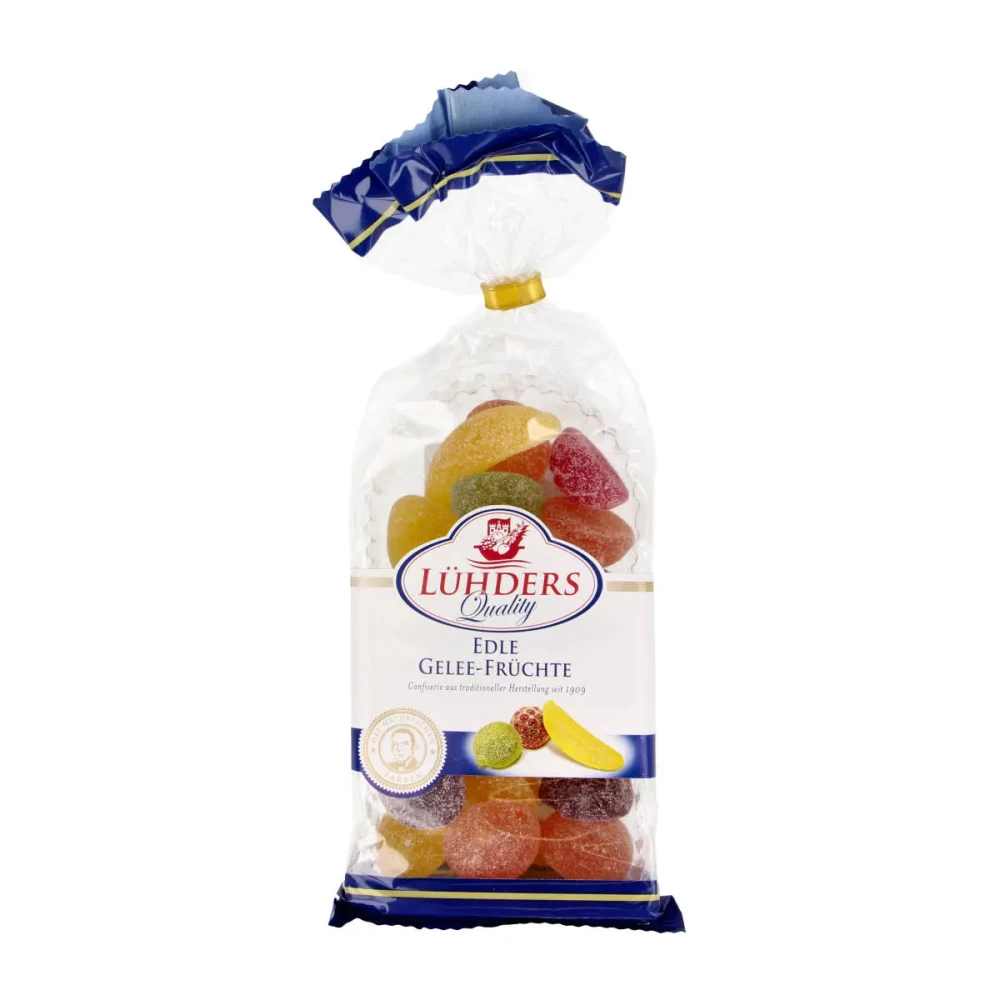 Vaisiniai želė saldainiai, 3 spalvų