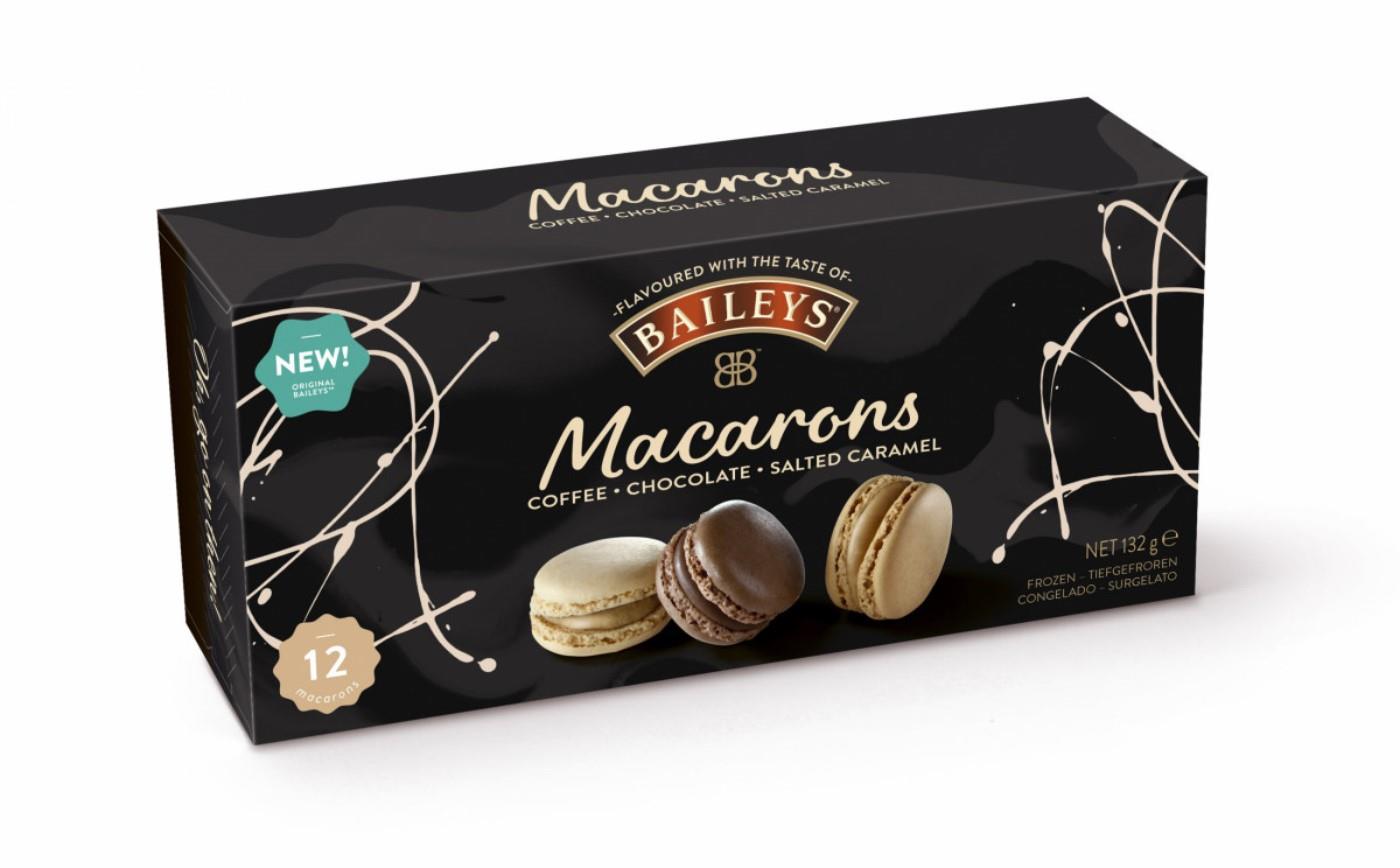 Frozen cookies Macaroons, Baileys chocolate, coffee and caramel flavor 12 pcs, 132g