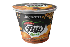 Jogurtas su persikais ir dribsniais BIFI ACTIVE 200g