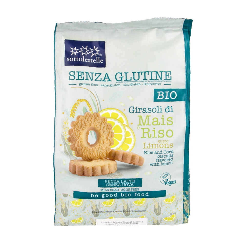 Lemon cookies GIRASOLI, gluten-free, organic
