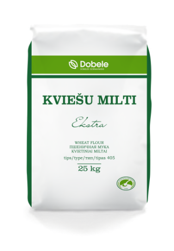 Wheat flour EKSTRA, 405D, 25 kg
