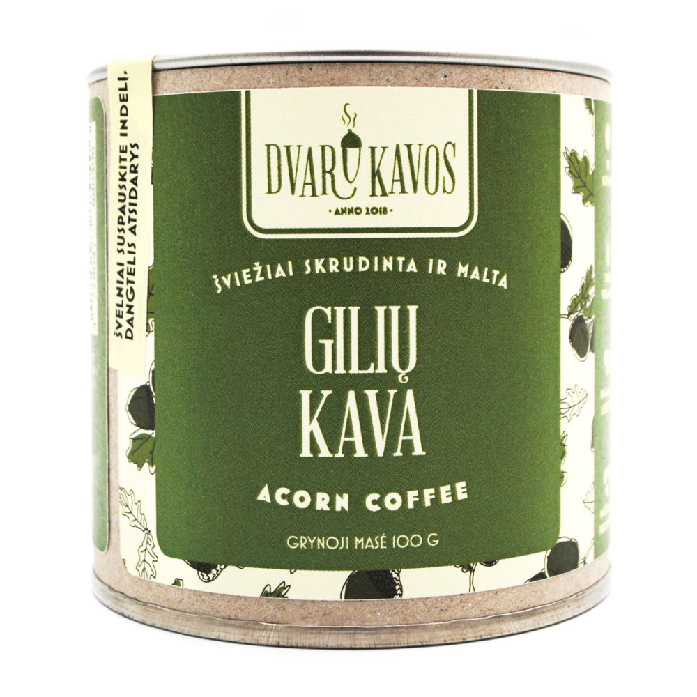 Gilių kava, skrudinta šviežiai ir švelniai