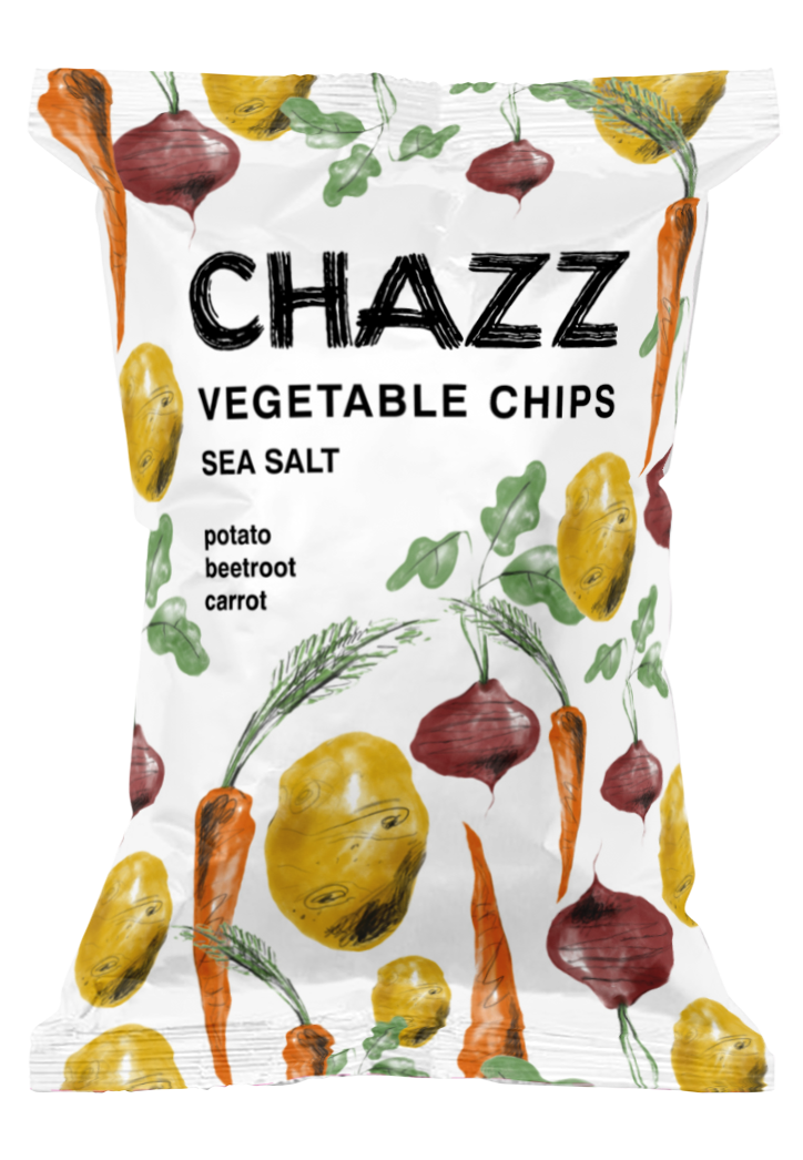 Vegetable chips CHAZZ with sea salt, 75g