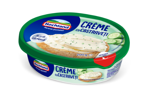 Creamy cottage cheese HOCHLAND, with cucumbers, 200 g