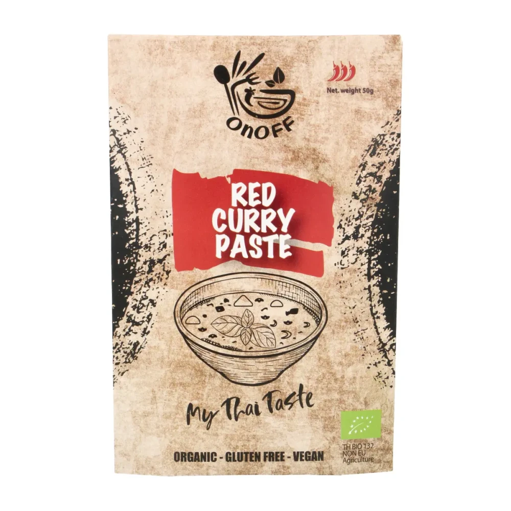 Kario pasta RED CURRY, aštri, ekologiška