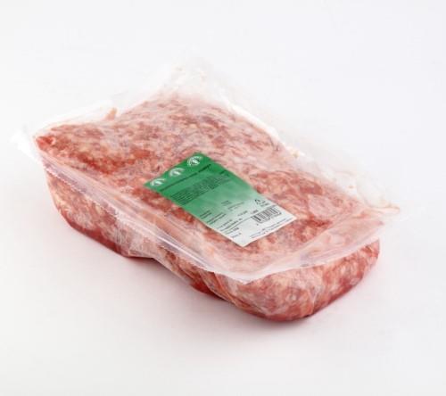 Pork mince 3mm weight, not exceeding 30 per cent. ,vacuum cooled