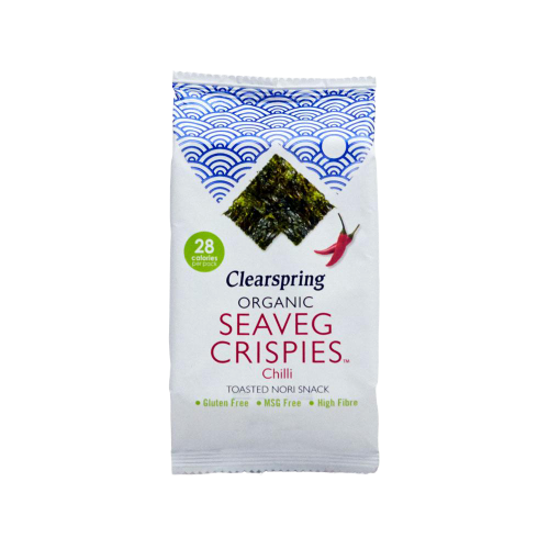 CLEARSPRING organic seaweed crisps with spicy paprika