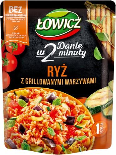 Prepared rice ŁOWICZ, with grilled vegetables, 250 g