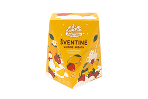 Šventinė vaisinė arbata su braškėmis ir mangais ŽOLYNĖLIS 30g