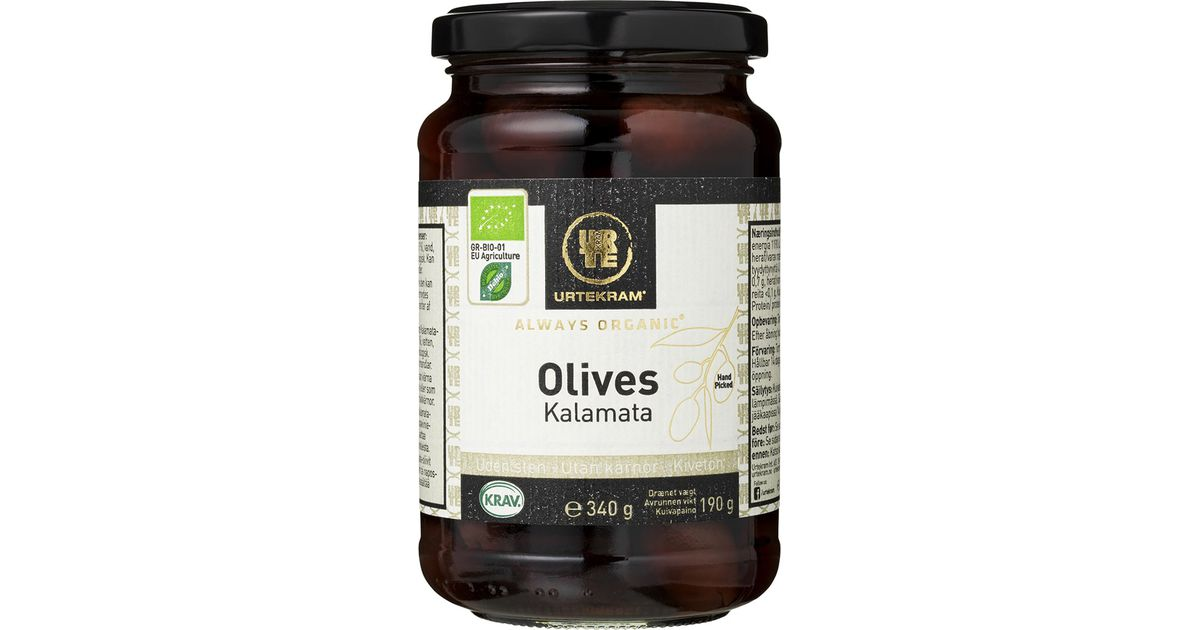 Alyvuogės KALAMATA be kauliukų, ekologiškos